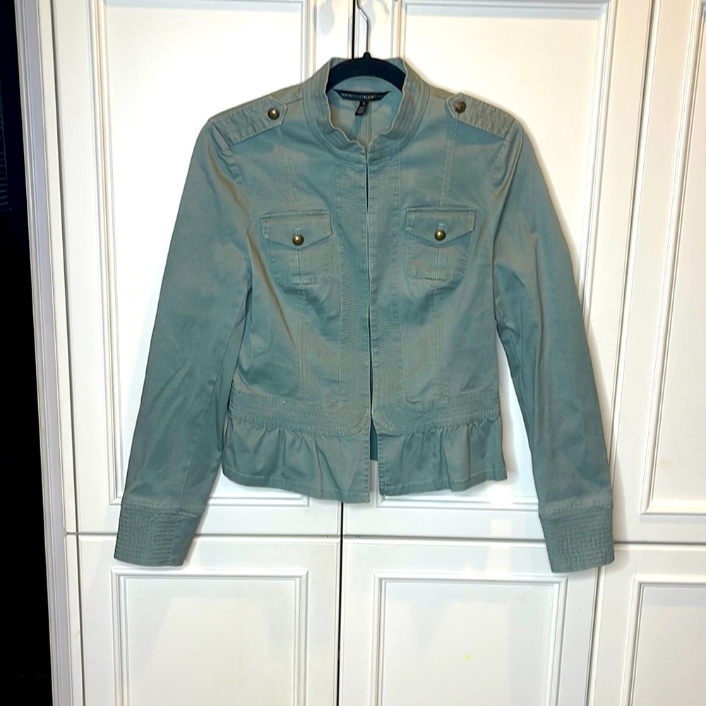 White House Black Market light army green blazer